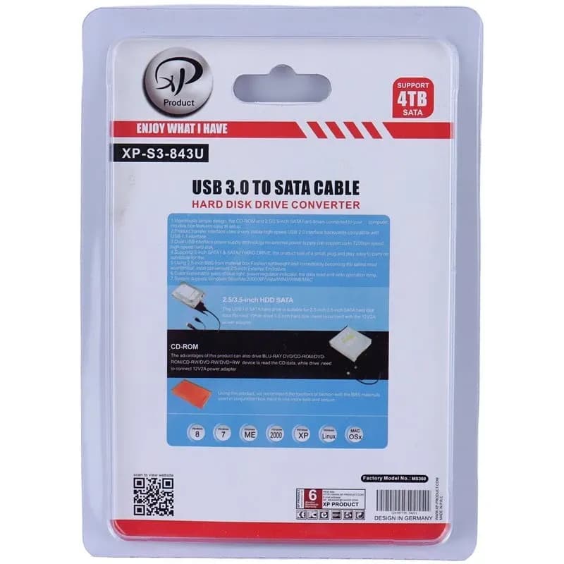 تبدیل XP-Product XP-S3-843U USB3.0 To SATA کد 9618 — تصویر ۴