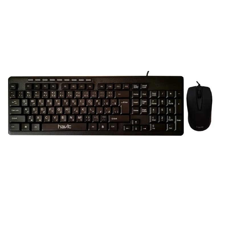 کیبورد و ماوس هویت مدل HV-KB672CM کد 9544 — تصویر ۲