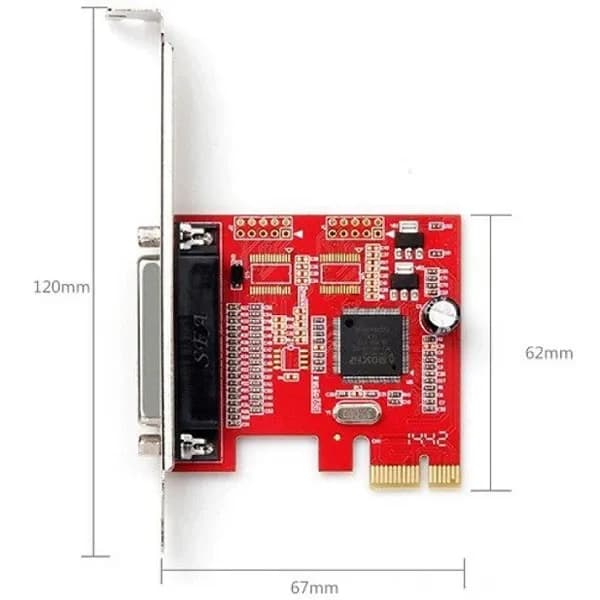 کارت تبدیل PCI به Parallel یونیتک مدل Y-7507 کد 9686 — تصویر ۲