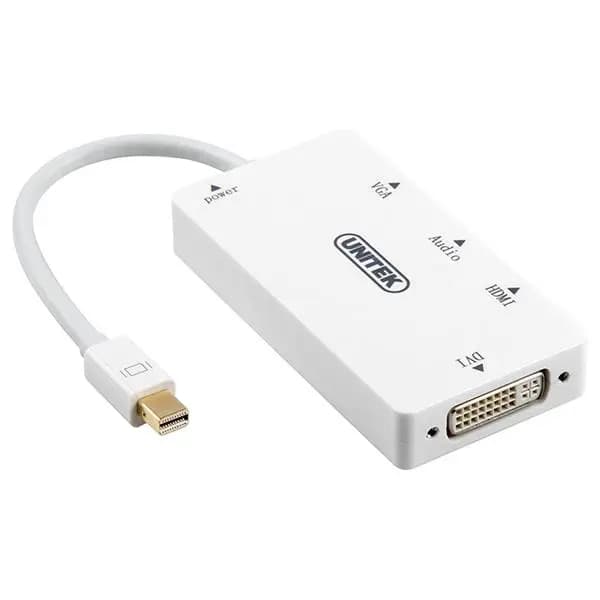 تبدیل MiniDisplay به HDMI,DVI,VGA یونیتک مدل Y-6354WH کد 9676 — تصویر ۲