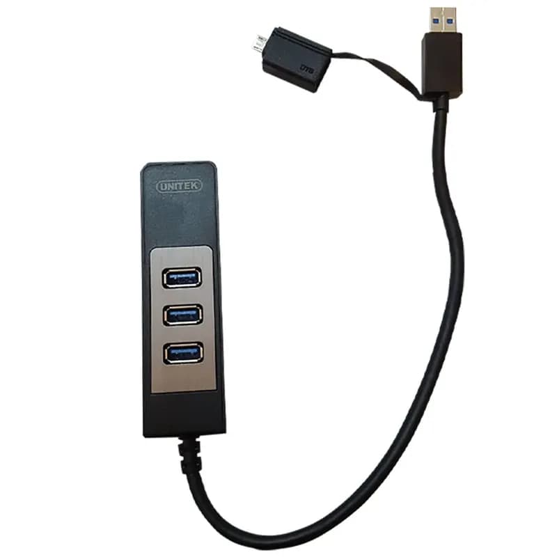هاب 4 پورت USB 3.0 یونیتک مدل Y-3046A کد 9646 — تصویر ۲