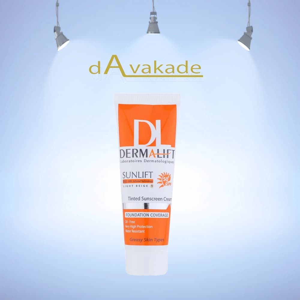 ضد آفتاب سان لیفت SPF50+ رنگی پوست خشک 1 درمالیفت DERMALIFT