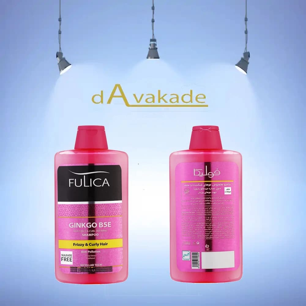 شامپو موی شکننده و مجعد GINKGO B5E فولیکا 200میل Fulica
