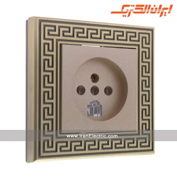 پریز تلفن دوکاره آرکا بژ