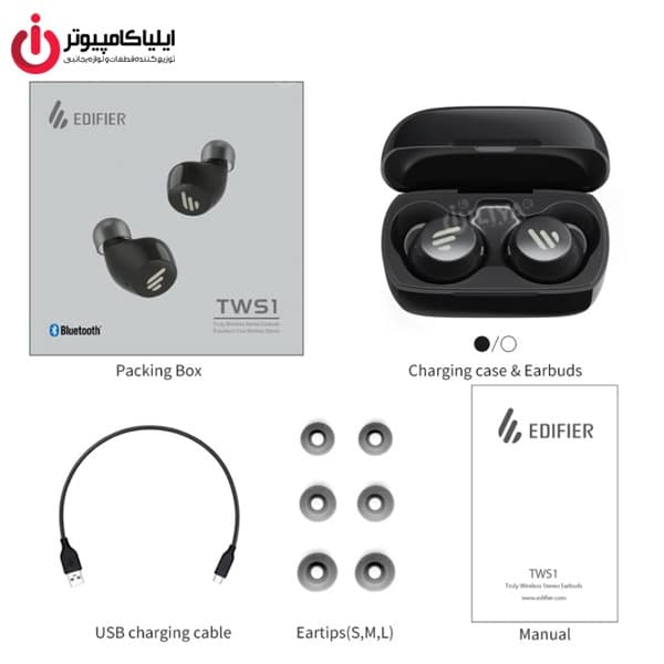 هندزفری بلوتوث ایرپادس ادیفایر مدل TWS1 — تصویر ۶
