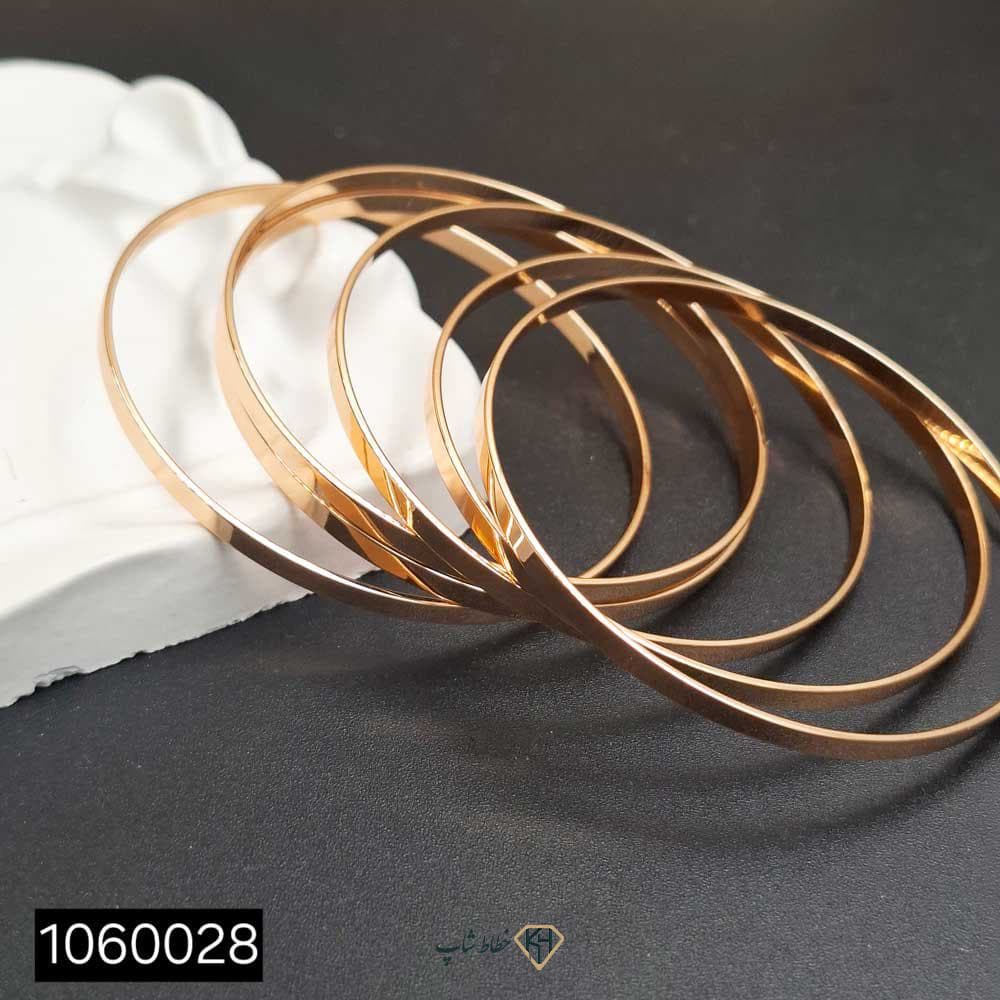النگو YSX اینه ای تخت طلایی3میل 6عددی 4_Size