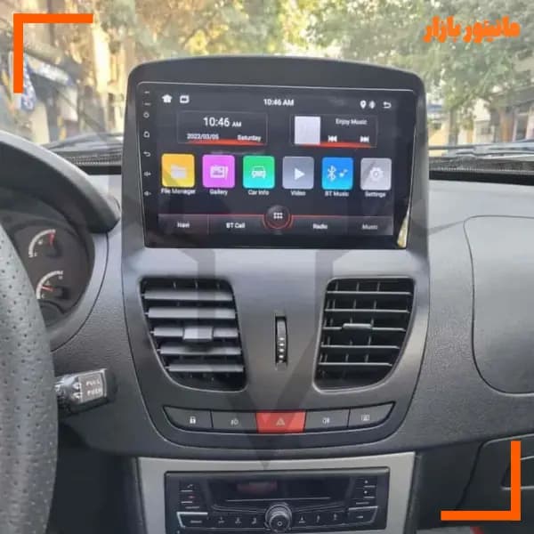 مانیتور 11 اینچ اندروید با حافظه 16+1 برای خودرو کوییک و ساینا به همراه دوربین عقب فول اچ دی