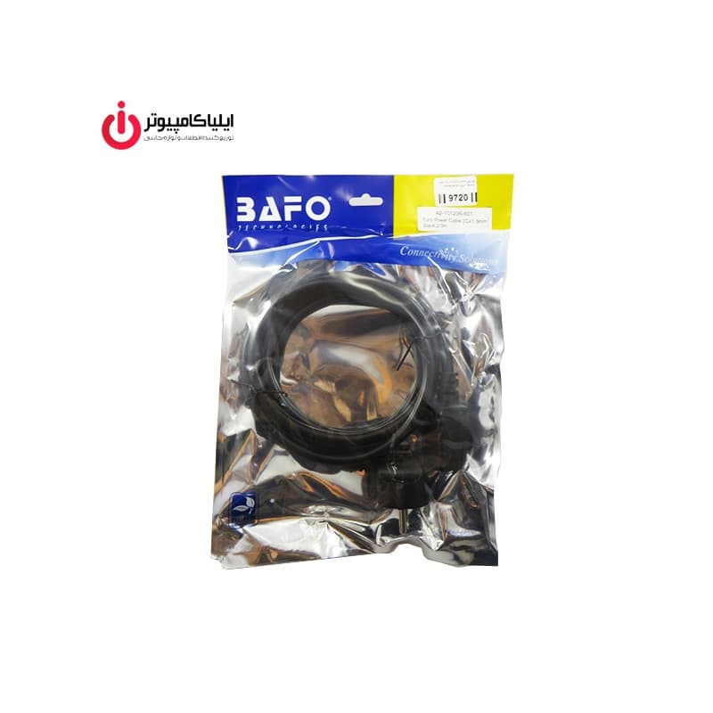 کابل برق سرور برند بافو قطر 3C*1.5mm مدل EU-C19 به طول 2 متر — تصویر ۲