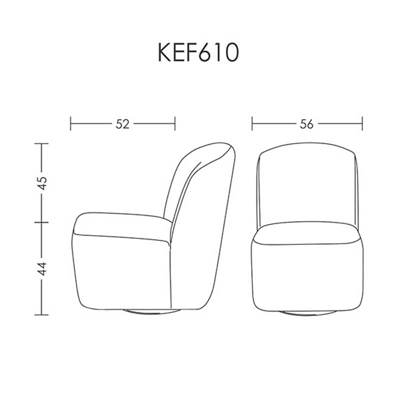 مبل تکنفره آرتمن مدل KEF 610 — تصویر ۲