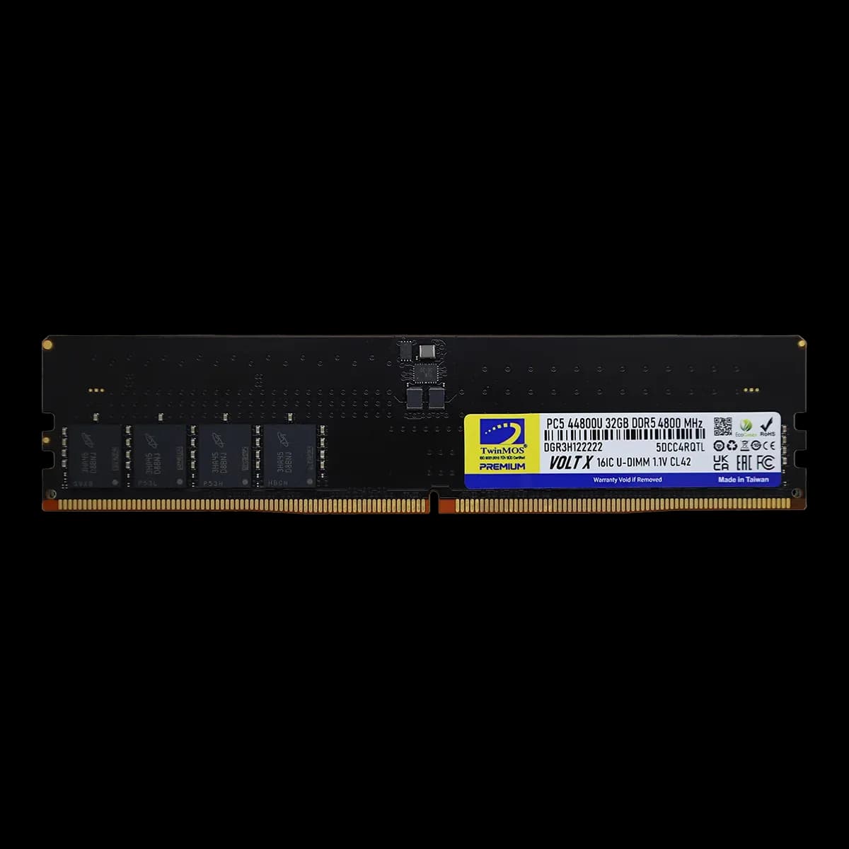 حافظه رم دسکتاپ توین موس مدل TwinMOS VOLTX 8GB DDR5 4800Mhz CL40