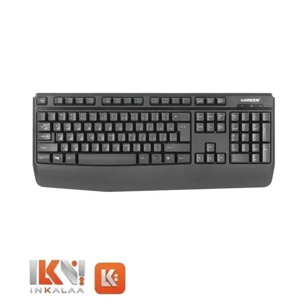 کیبورد بی‌سیم مالتی‌مدیا گرین مدل GK-306W
