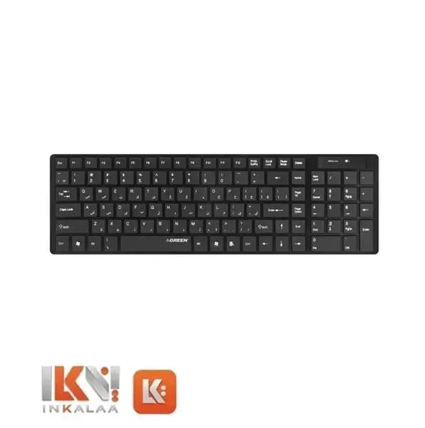 کیبورد بی‌سیم فوق باریک گرین مدل GK-101W — تصویر ۳