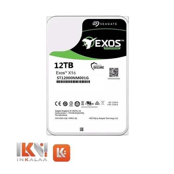 هارد سیگیت مدل Exos X16 ST12000NM001G ظرفیت 12TB