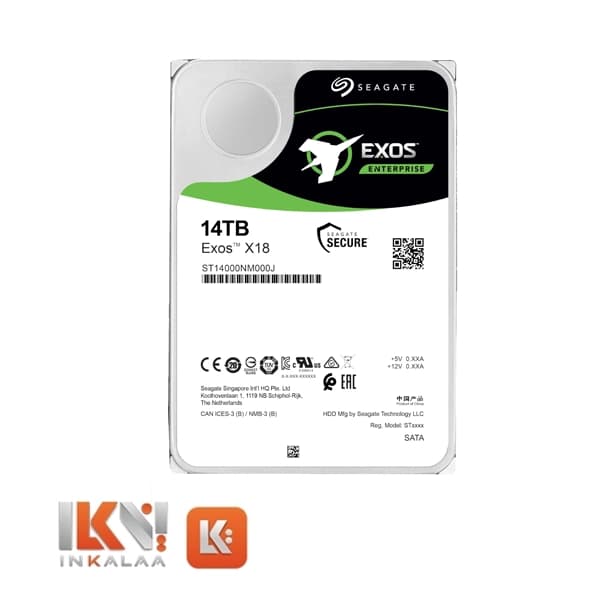 هارد سیگیت مدل Exos X18 ST14000NM000J ظرفیت 14TB