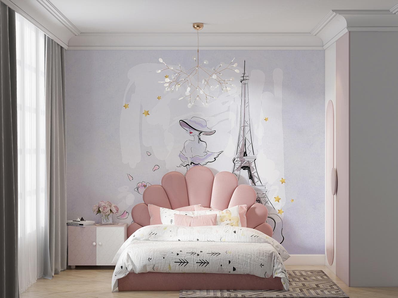 پوستر دیواری دخترانه برج ایفل M10023500