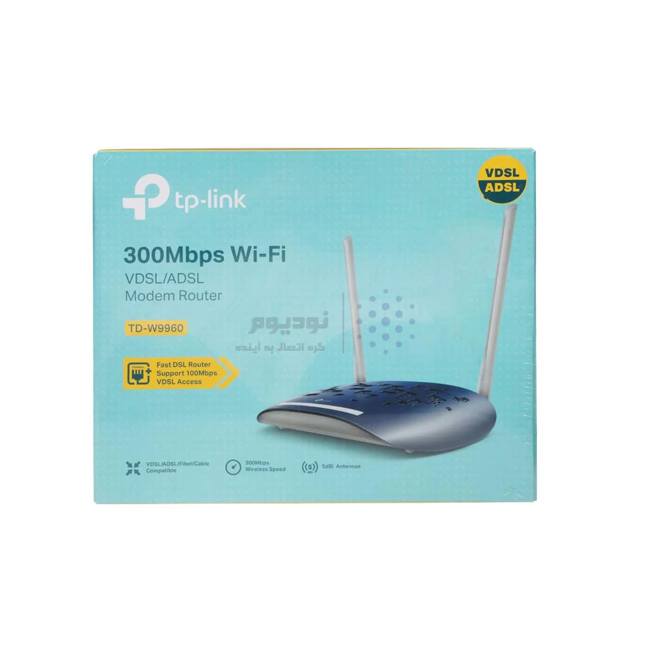 سرمه ای (گارانتی 12 ماهه آیهان گستر) – TP-LINK TD-W9960 -Ver 1.20 300Mbps Wireless VDSL/ADSL+ Modem Router مودم — تصویر ۵
