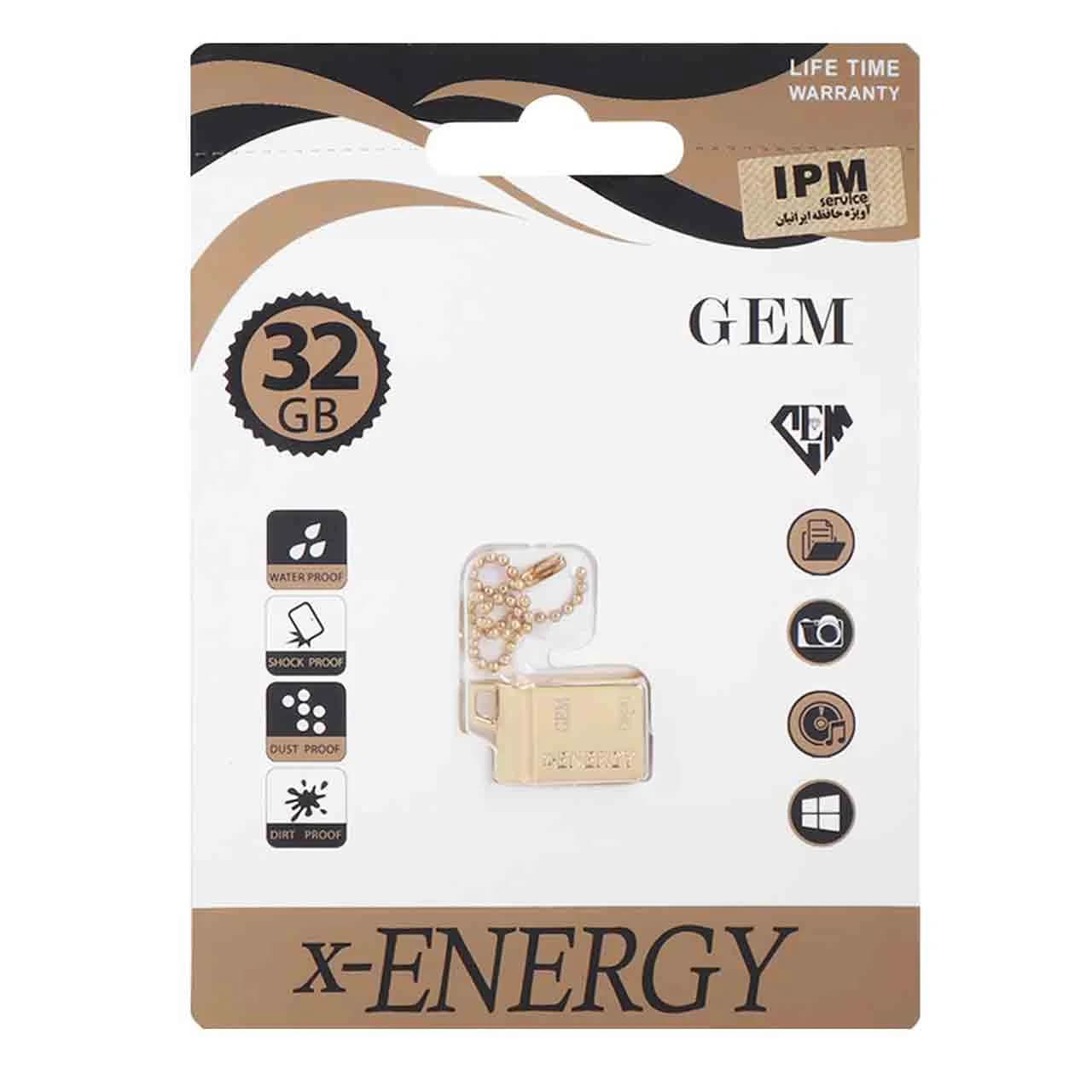 X-ENERGY Gem USB2.0 Flash Memory-32GB (گارانتی مادام العمر IPM)