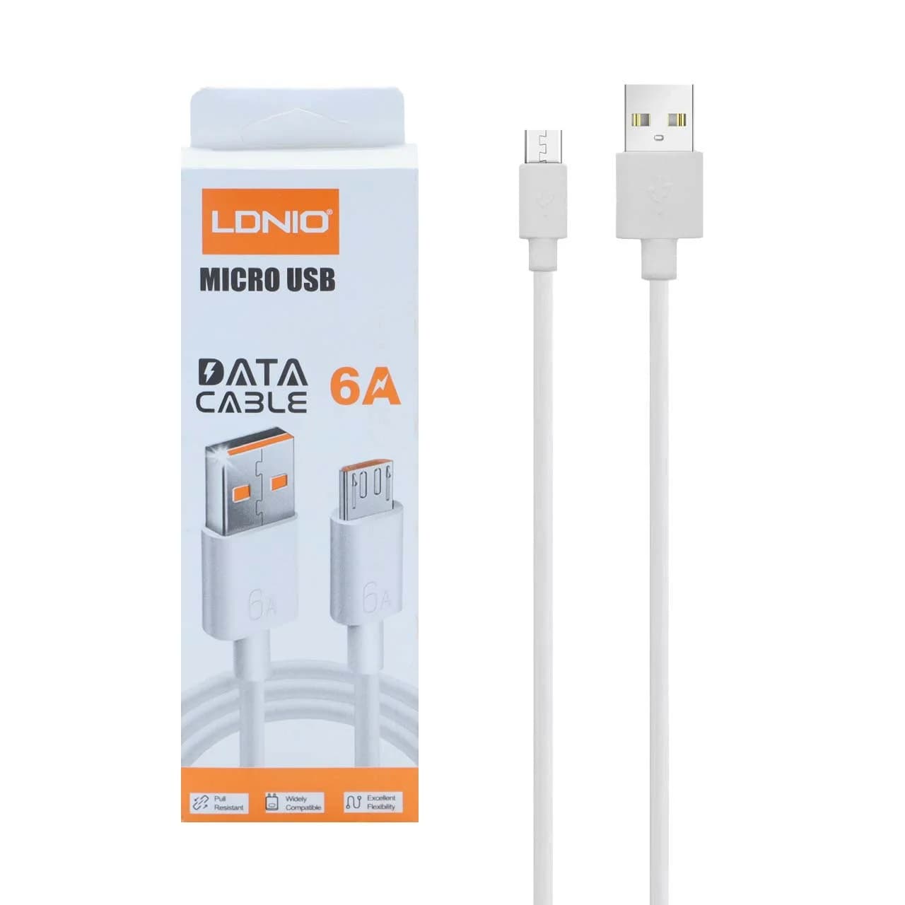 کابل شارژ فست اندروید LDNIO – سفید – kZN