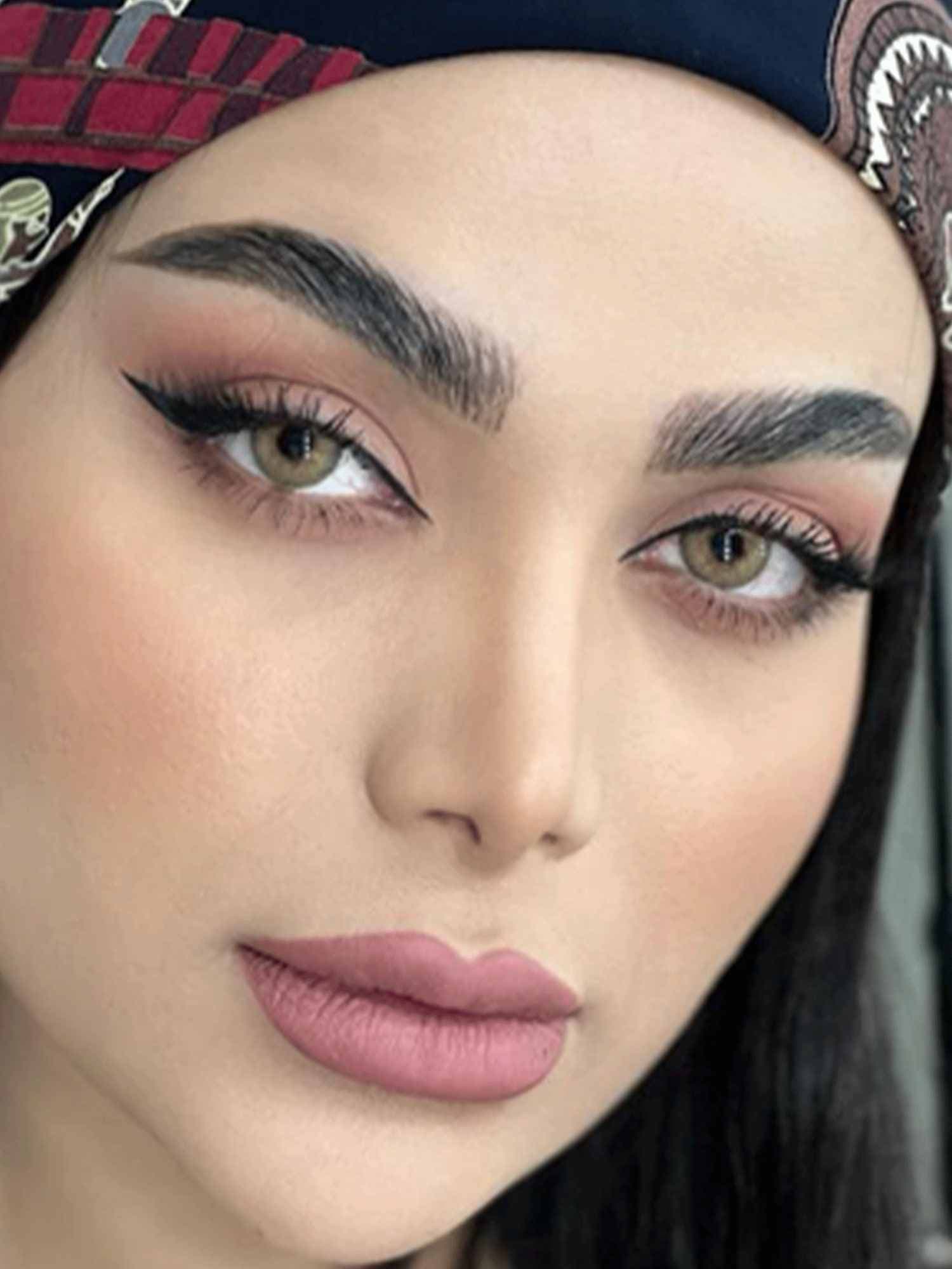 لنز رنگی سالانه آیس کالر لاکچری کارامل ICE COLOR LUXURY CARAMEL