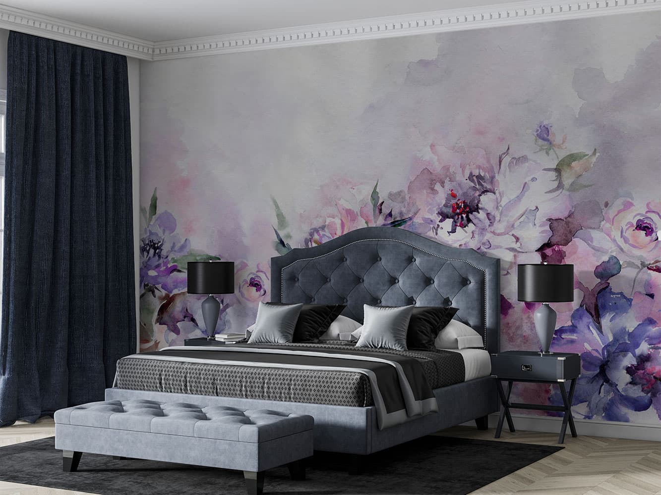 پوستر دیواری گل آبرنگی M10012000