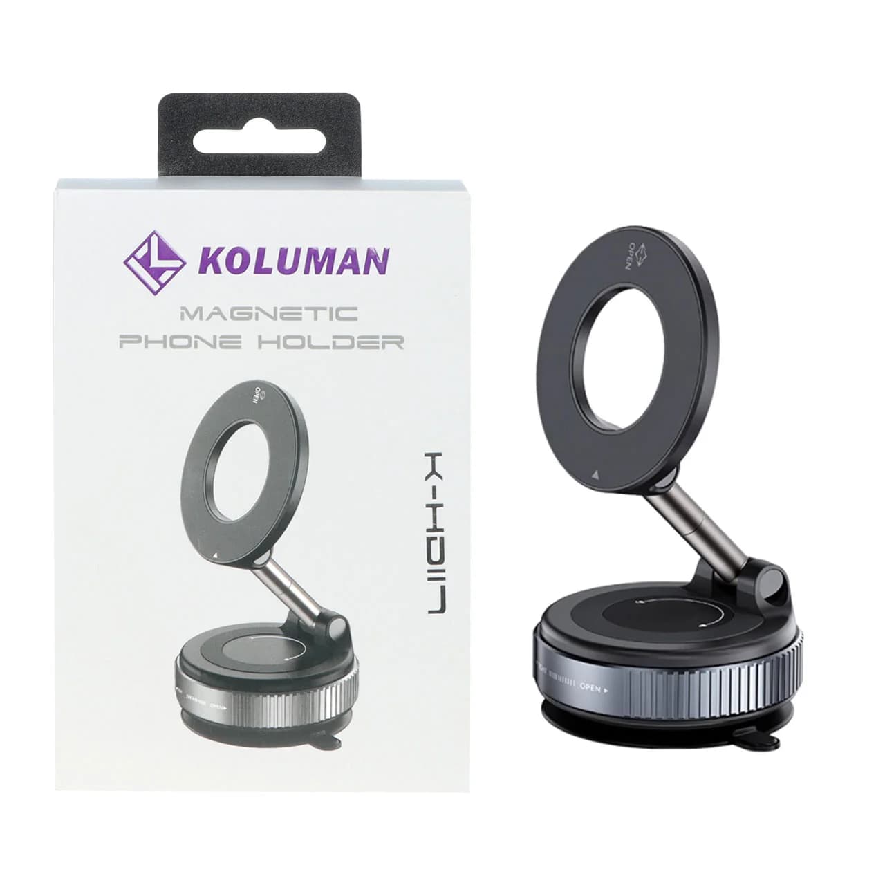هولدر گوشی موبایل وکیومی Koluman مدل K-HD117 – مشکی
