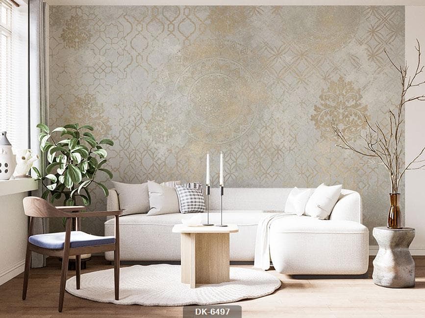 کاغذ دیواری پتینه لاکچری DK-6497
