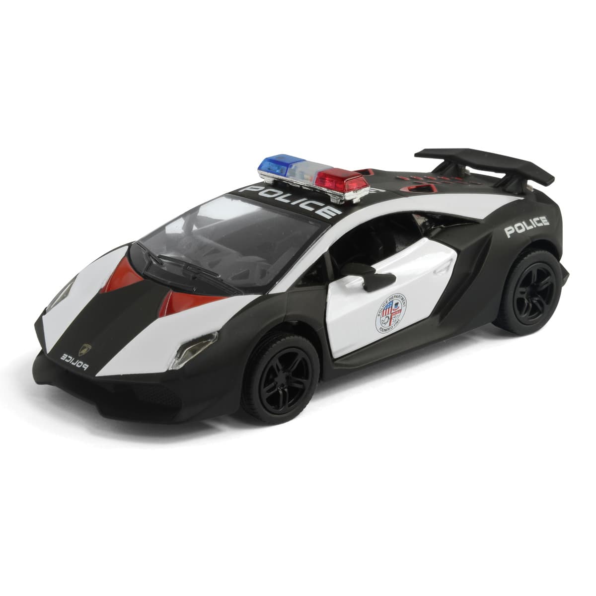 ماشین بازی کینزمارت مدل لامبورگینی پلیس Lamborghini Sesto Elemento (Police) کد KT5359P — تصویر ۲