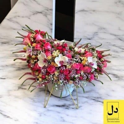 سفارش گل برای تحویل در بانک لباس کرج