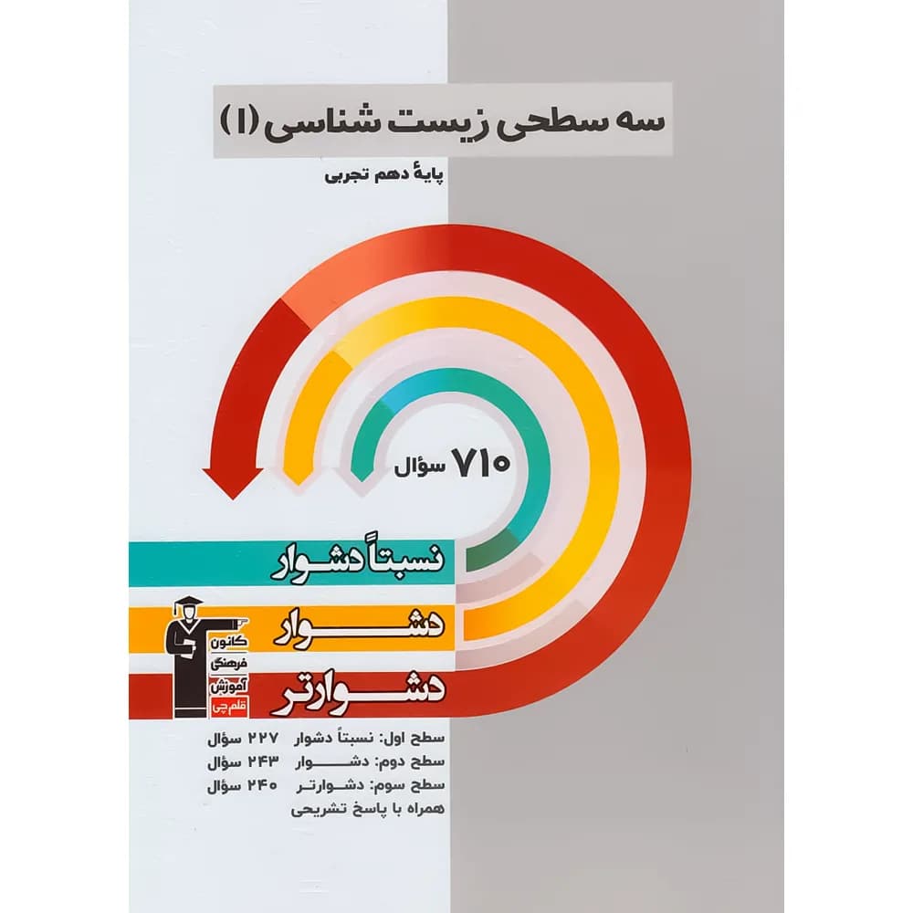 کتاب سه سطحی زیست شناسی 1 پایه دهم تجربی نشر کانون فرهنگی آموزش قلم چی چاپ 1404 — تصویر ۲