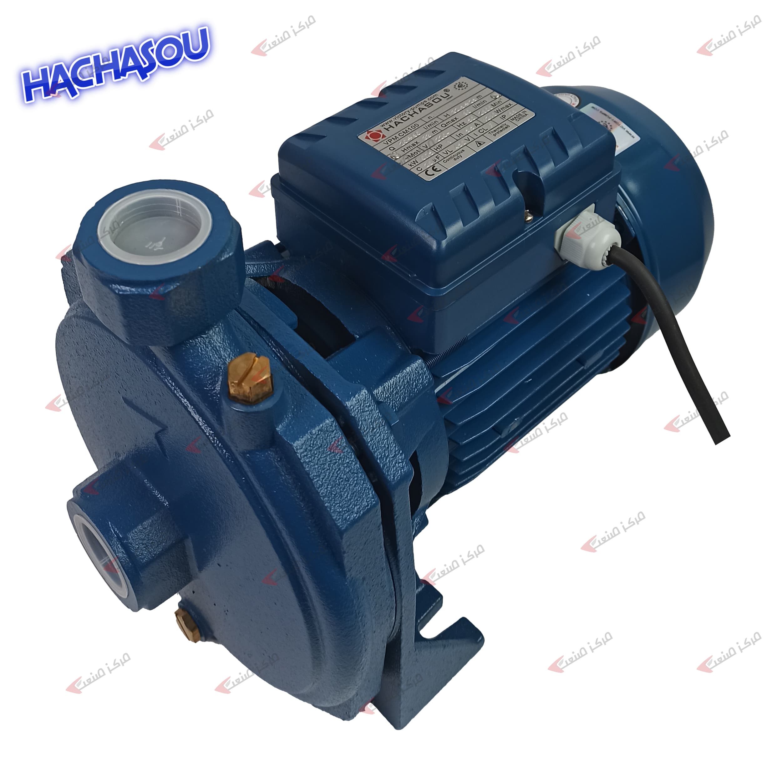 پمپ آب بشقابی 1اسب هاچاسو HACHASOU CM100ss پروانه استیل — تصویر ۵