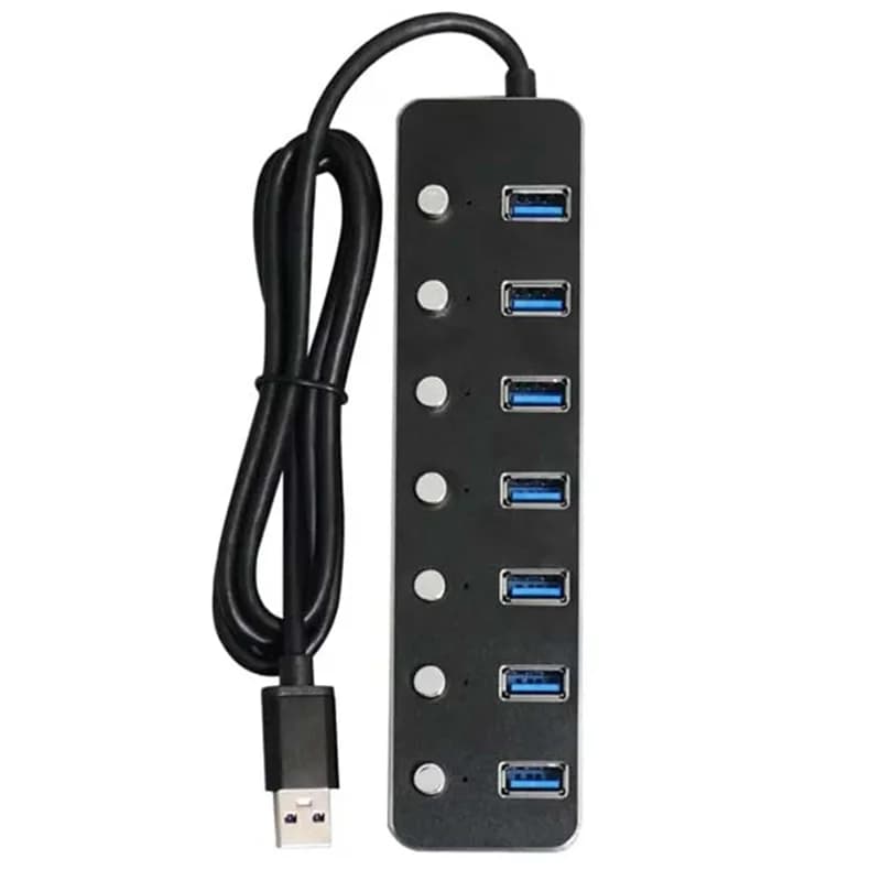 هاب 7 پورت کلید دار USB 3.0 کی نت مدل H10 PRO
