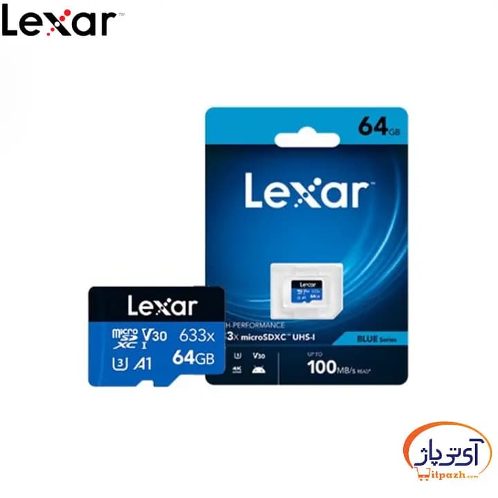 کارت حافظه لکسار MicroSD U3 V30 633x ظرفیت 64 گیگابایت سرعت 100m/s — تصویر ۵