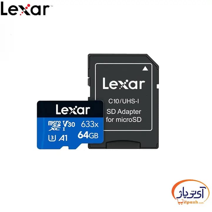 کارت حافظه لکسار MicroSD U3 V30 633x ظرفیت 64 گیگابایت سرعت 100m/s — تصویر ۳