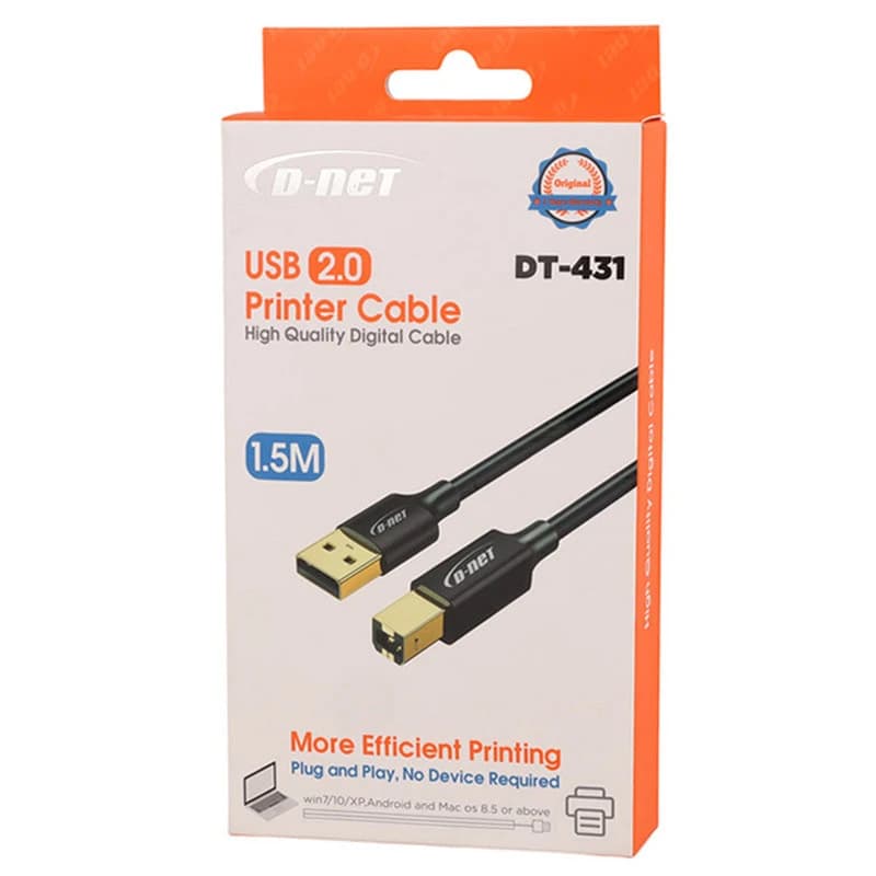 کابل پرینتر دی نت DT-431 طول 1.5 متر — تصویر ۵