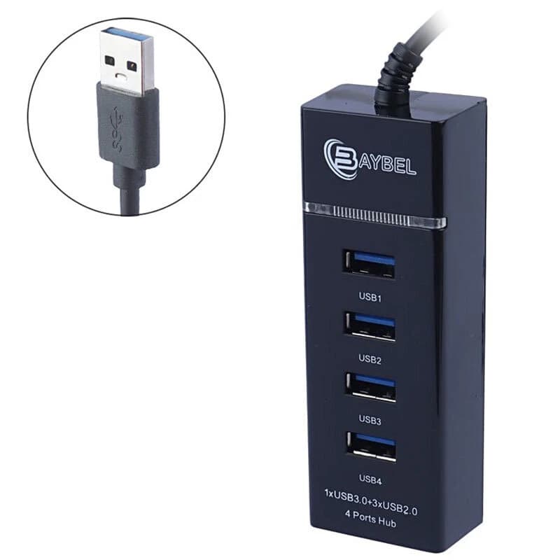 هاب 4 پورت USB 3.0 بایبل H-92 — تصویر ۲