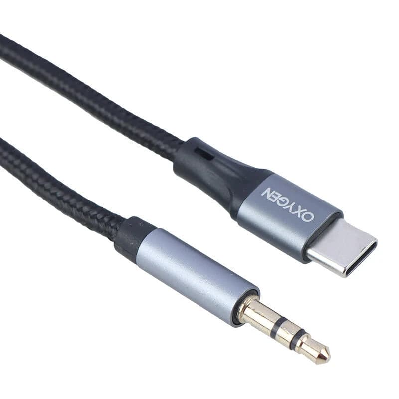 کابل تبدیل Type-C به AUX اکسیژن AUX-06 طول 1 متر — تصویر ۲