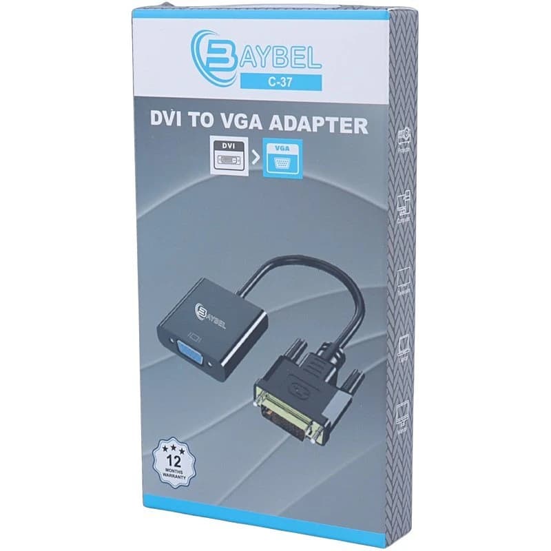 تبدیل DVI به VGA بایبل C-37 — تصویر ۲