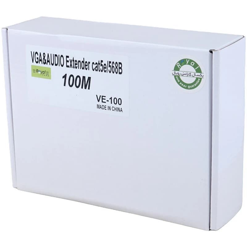 اکستندر VGA رویال Cat5E/6-568B VE-100 طول 100 متر — تصویر ۲