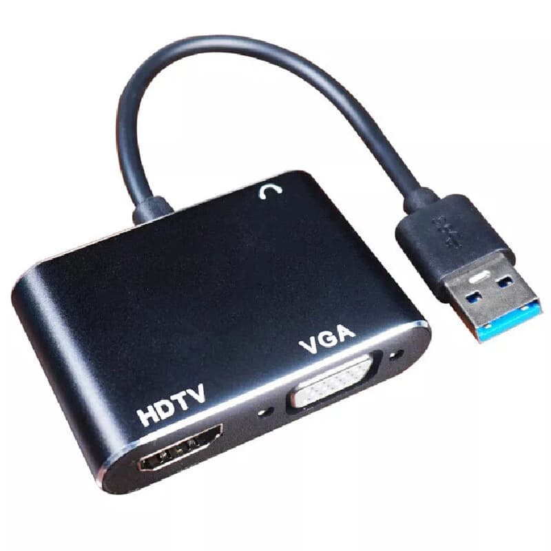 تبدیل USB3.0 به HDMI/VGA کی نت K-CO82 — تصویر ۲