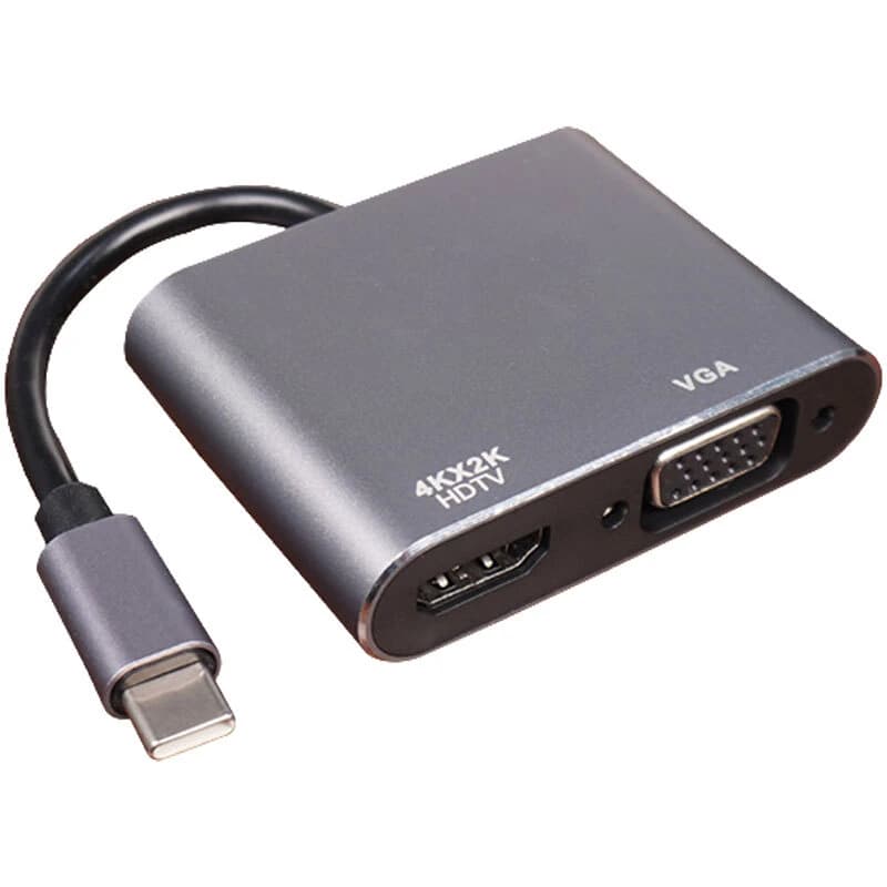 تبدیل Type-C به HDMI/VGA کی نت K-CO16 — تصویر ۲