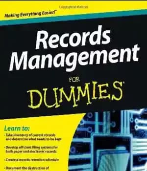 دانلود کتاب Records Management For Dummies – مدیریت سوابق برای Dummies