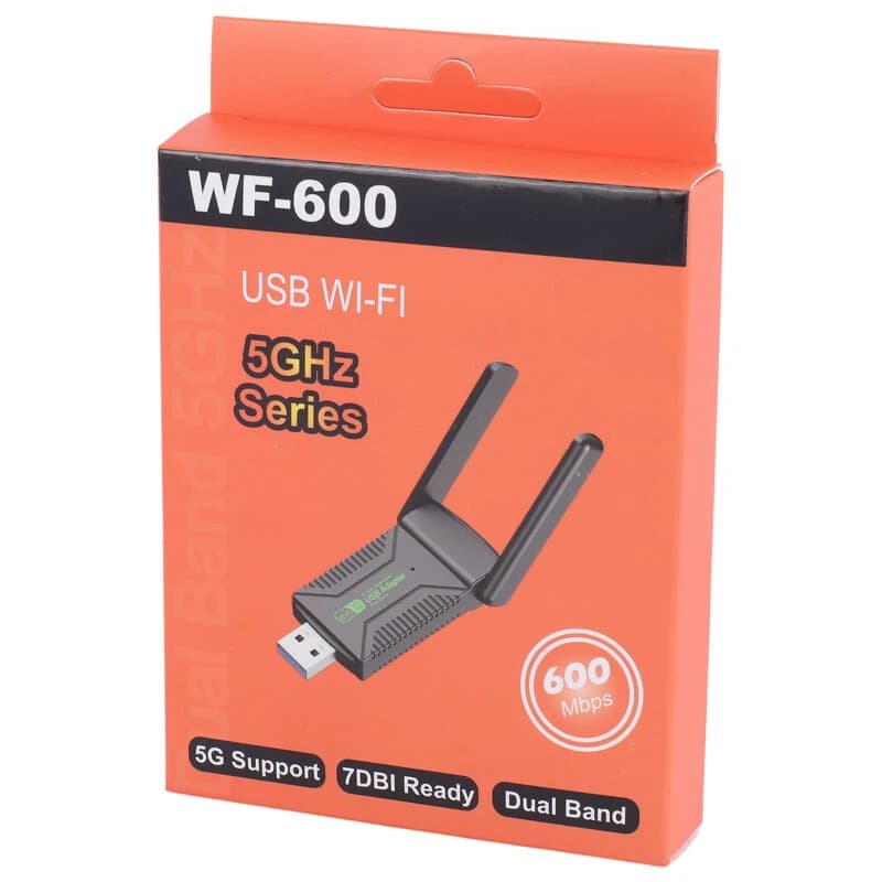 کارت شبکه بی سیم آنتن دار WF-600 600Mbps — تصویر ۲