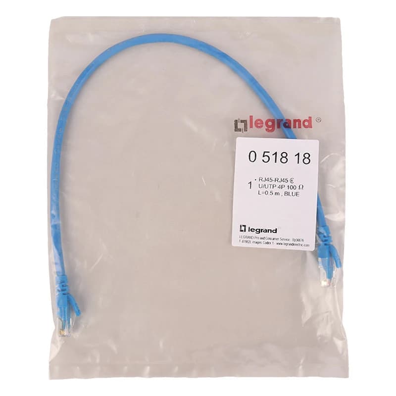 کابل شبکه Legrand 051818 Cat6 0.5m — تصویر ۵