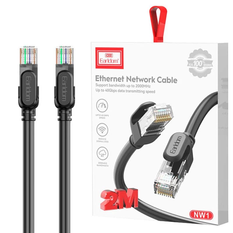 کابل شبکه Cat6 ارلدام ET-NW1 طول 2 متر