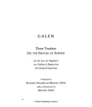 دانلود کتاب Galen: On the Nature of Science (On the Sects for Beginners, An Outline of Empiricism, On Medical Experience)…