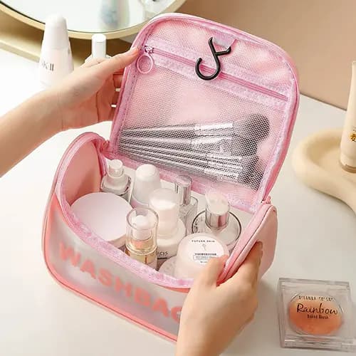 کیف لوازم آرایش مسافرتی WASH BAG دو زیپ — تصویر ۴