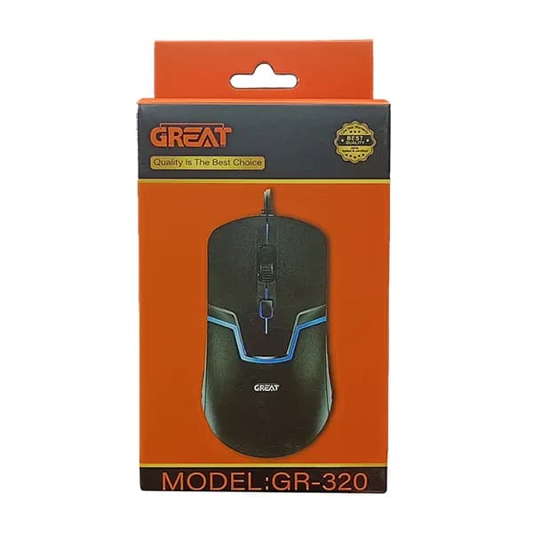 ماوس گیمینگ سیمی GR-320 گریت (GREAT) — تصویر ۲