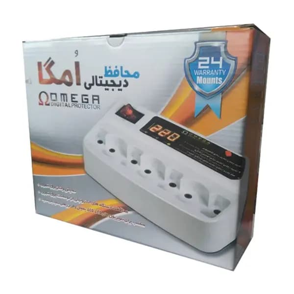 محافظ برق 7 خانه 3 متری انالوگ امگا (OMEGA) — تصویر ۲