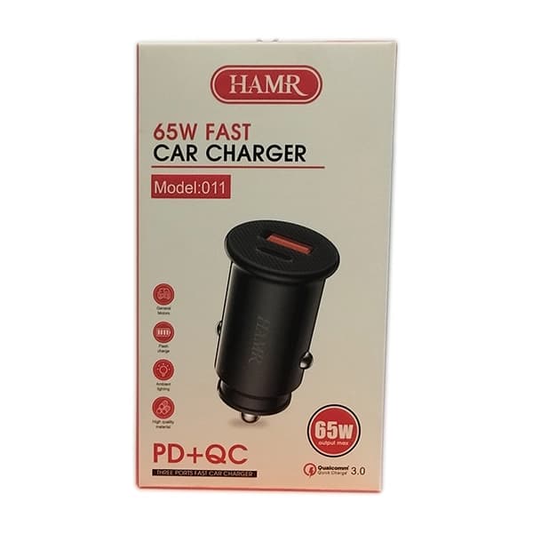 شارژر فندکی 65W فست 011 هامر (HAMR) — تصویر ۳