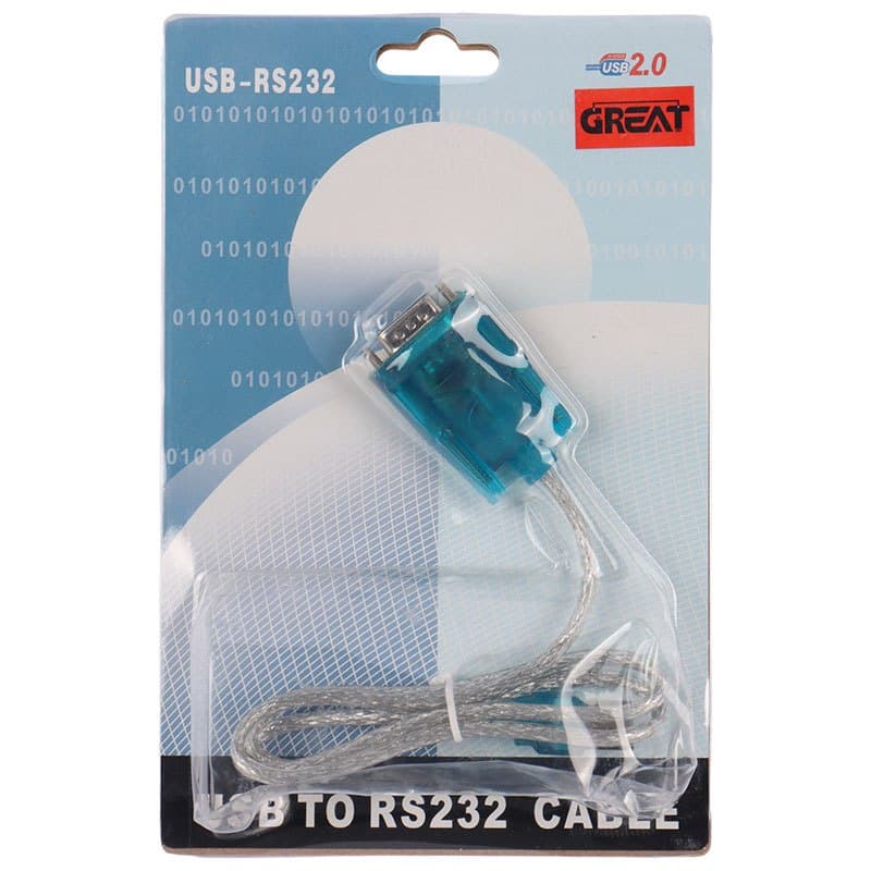 کابل مبدل USB به پورت سریال RS232 برند Great طول 0.7 متر — تصویر ۲